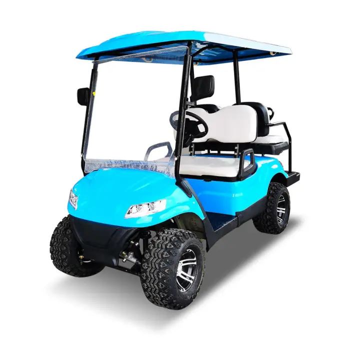 Import Golf Carts From China Brand New Design Factory 4 Seat Sightseeing Bus Club Cart Electric Golf Buggy — image 3