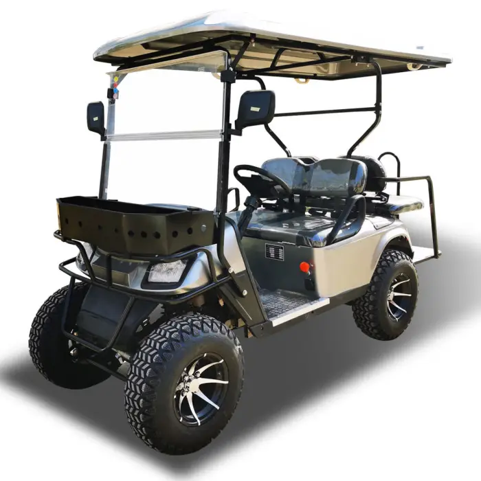 Off-road 2+2 Model Electric Golf Cart with Front Bumper Lithium Battery Color Can Customized with CE Certification — image 3