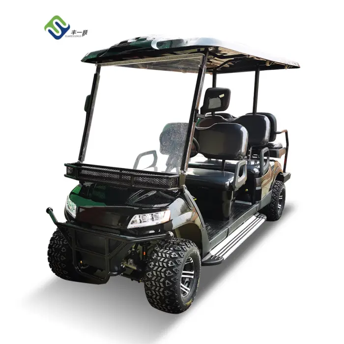 Electric Golf Cart 6 Seater off Road Sightseeing Bus Electric Trolley Custom Unique Electric Sightseeing Car Import Golf Cart — image 3