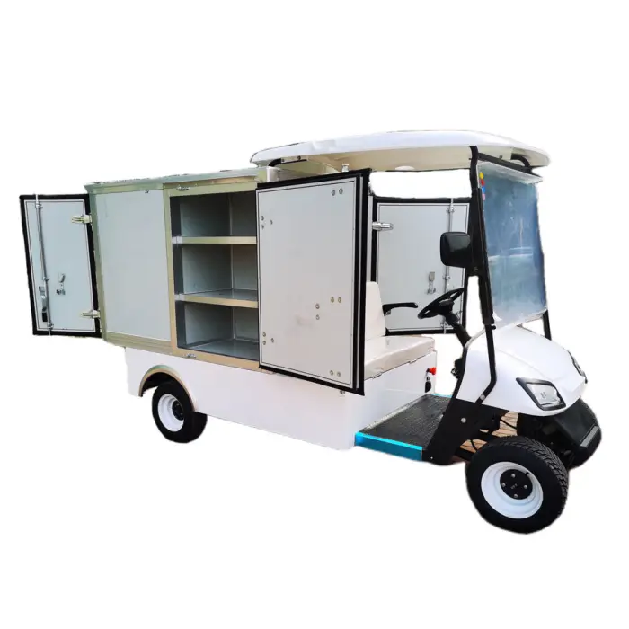 New 2 Seat Electric Golf Cart Boxcar with Lithium Battery Good Price Can Be Used for Transporting Goods and Selling Goods — image 3