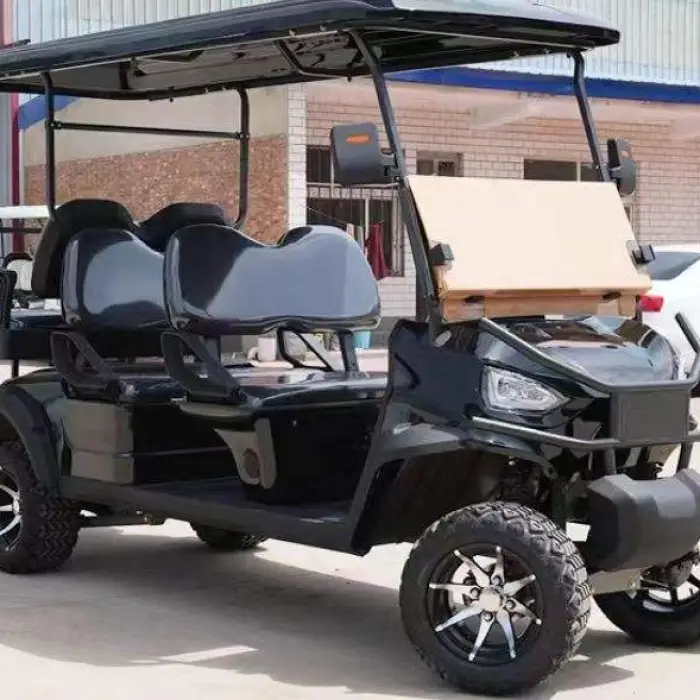 6 Seater Electric Wholesale Golf Carts 72V 100ah Lithium Battery 4KW AC Motor 12 Inch Off-road Tires Wholesale Golf Carts — image 3