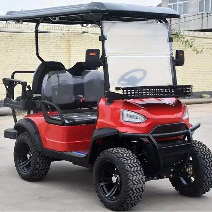6 Seater Electric Wholesale Golf Carts 72V 100ah Lithium Battery 4KW AC Motor 12 Inch Off-road Tires Wholesale Golf Carts — image 5