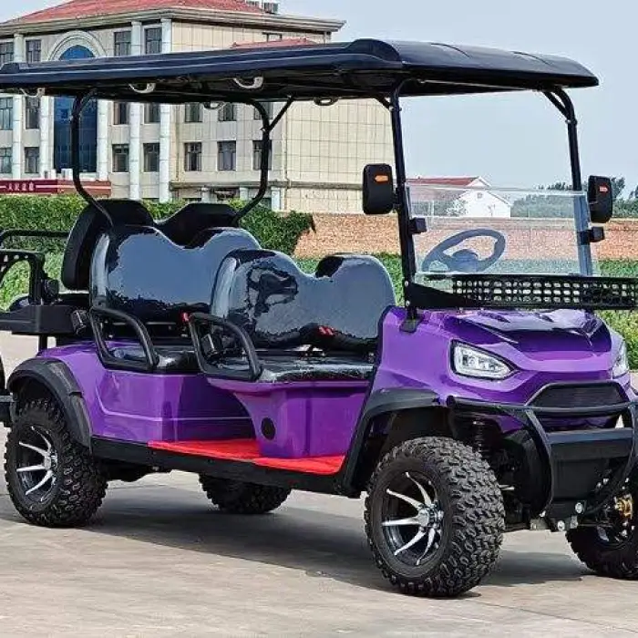 6 Seater Electric Wholesale Golf Carts 72V 100ah Lithium Battery 4KW AC Motor 12 Inch Off-road Tires Wholesale Golf Carts — image 6