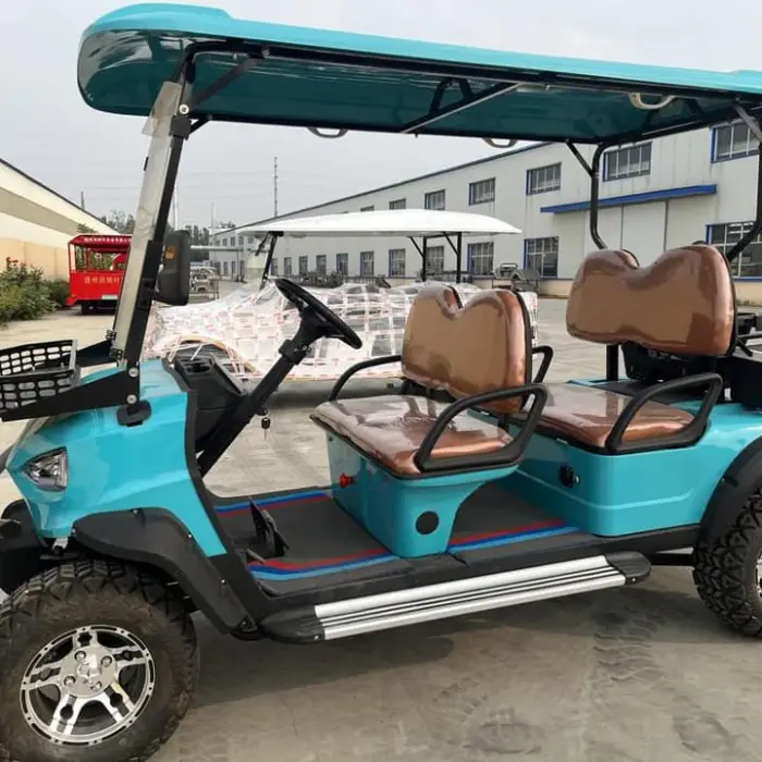 6 Seater Electric Wholesale Golf Carts 72V 100ah Lithium Battery 4KW AC Motor 12 Inch Off-road Tires Wholesale Golf Carts — image 7