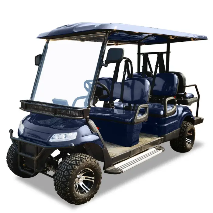 The New Six Seater Golf Cart Is Made in China Equipped with Lithium Batteries Energy-saving Environmentally Friendly — image 3