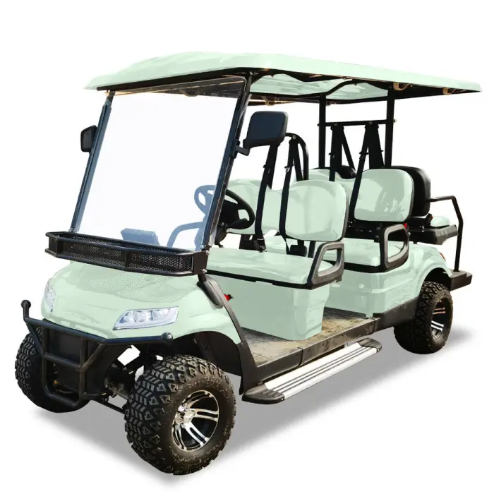 The New Six Seater Golf Cart Is Made in China Equipped with Lithium Batteries Energy-saving Environmentally Friendly — image 5