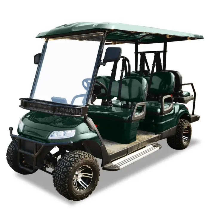 The New Six Seater Golf Cart Is Made in China Equipped with Lithium Batteries Energy-saving Environmentally Friendly — image 6