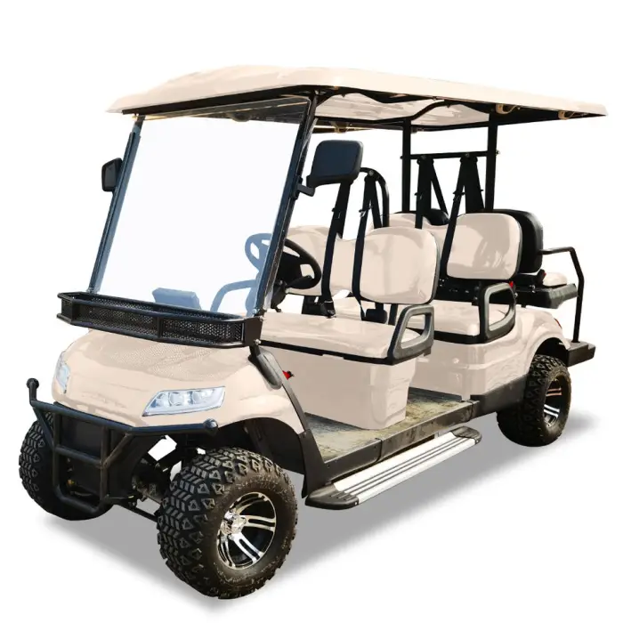 The New Six Seater Golf Cart Is Made in China Equipped with Lithium Batteries Energy-saving Environmentally Friendly — image 7