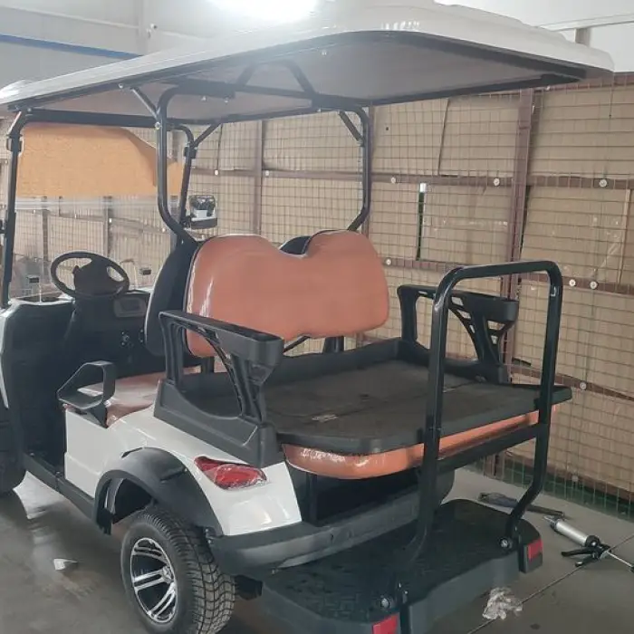 Hot Sale 4+2 Black 6 Seater Electric Golf Cart with AC Motor 70-110km Range Street Legal — image 6