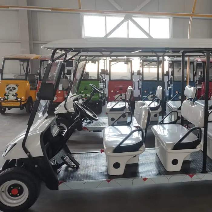 Wholesale Chinese 4 Wheel Electric Golf Cart 72V CE Certified 10 Passengers 8+2 Seater — image 4