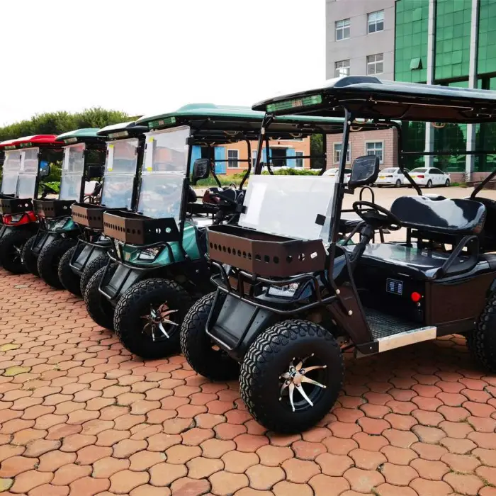 Wheel Electric Golf Cart 4 Seater Club Car Grass New Energy Buggy Stroller Seats 3.5KW AC Motor 90km Range — image 7