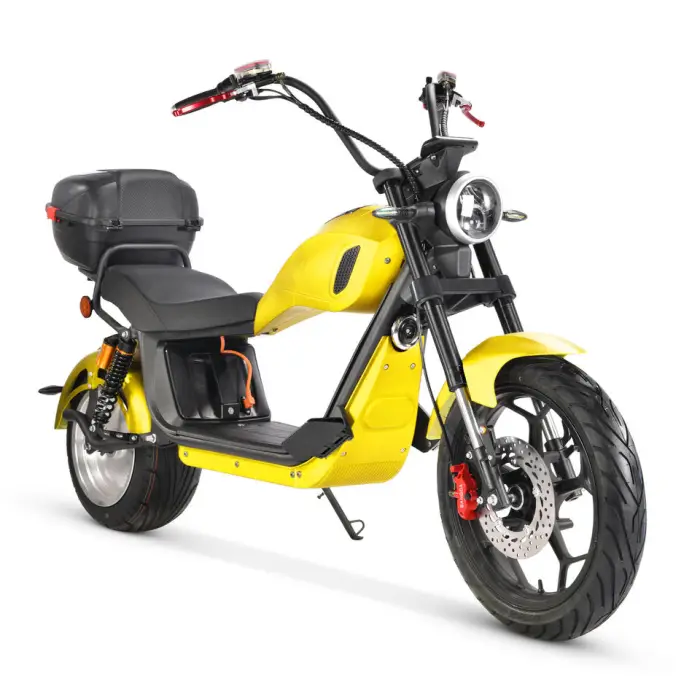EEC Road-legal Customizable Electric Light Motorcycle Scooter with Rear Tailbox — image 6