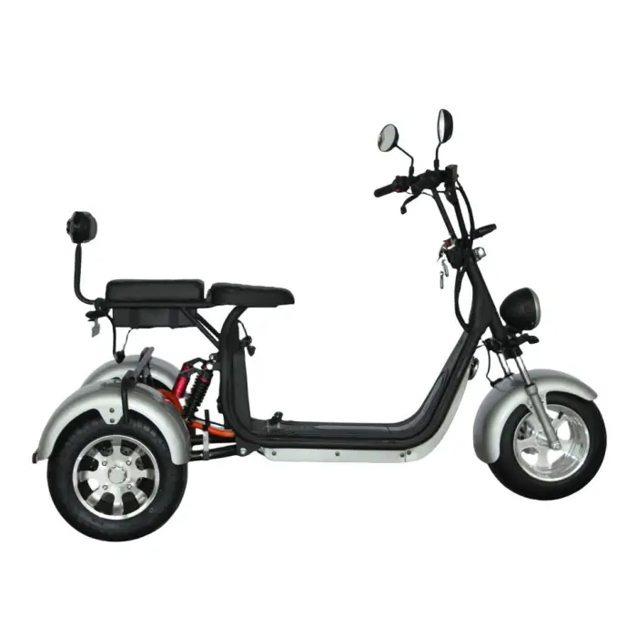 EEC COC Approved 1500W 2000W Electric Tricycle Adult 3 Wheel Scooter with 10 Inch Fat Tyres Scooters — image 5