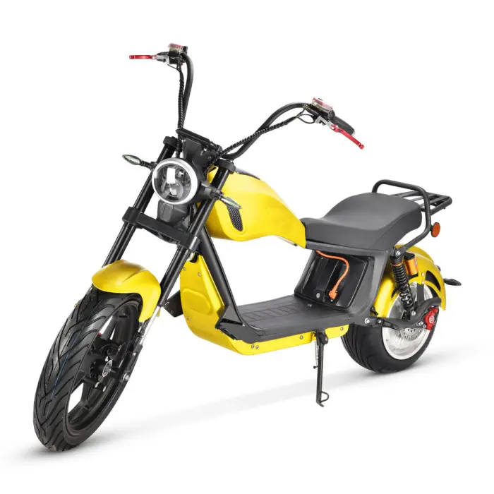 Ape Hanger Handlebar New Mobility Scooter 17 Inch Front Wheel with Trunk Electric Motorcycle EEC 3000w Motorbike — image 2