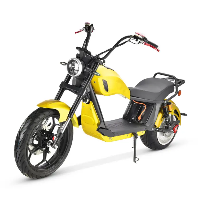 Ape Hanger Handlebar New Mobility Scooter 17 Inch Front Wheel with Trunk Electric Motorcycle EEC 3000w Motorbike — image 3