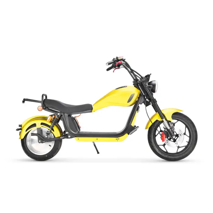 Ape Hanger Handlebar New Mobility Scooter 17 Inch Front Wheel with Trunk Electric Motorcycle EEC 3000w Motorbike — image 5