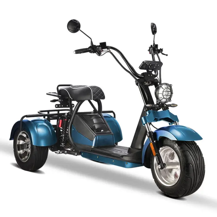 2025 New Tricycle 2000W 60V12AH Battery EEC Certified Electric Scooter — image 4