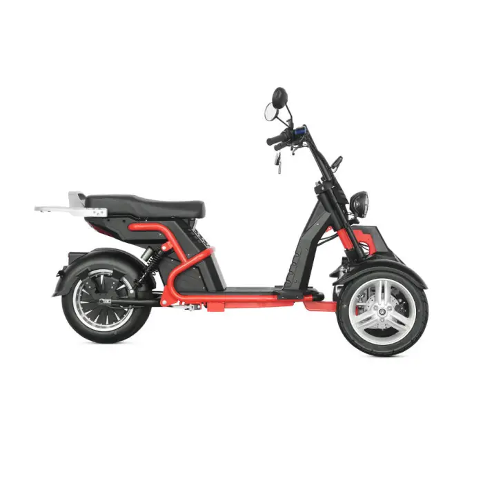 Spot New Products Fast Adult Size ODO Speedometer Electric 3-wheel E-bike Motorcycles With Two Front Wheels — image 6