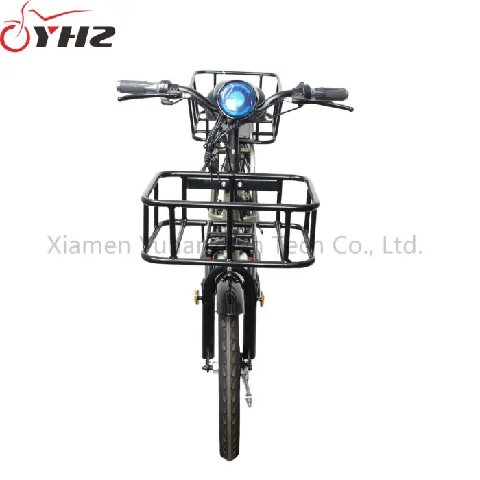Wholesale Cheap Delivery Electric Bicycle 350W 48V Cargo E Bike with Removable Battery for Unisex — image 3