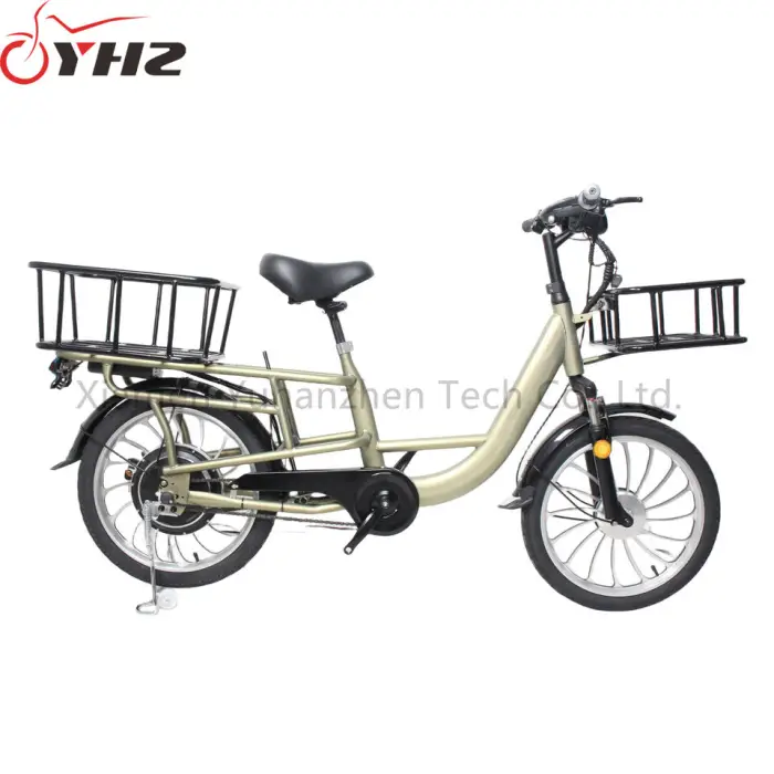 Wholesale Cheap Delivery Electric Bicycle 350W 48V Cargo E Bike with Removable Battery for Unisex — image 6