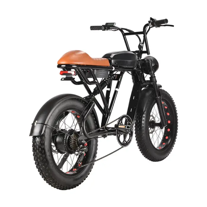 7 Speed Lithium Battery 20 Inch Fat Tyre S73 Ebike Road Bike — image 4
