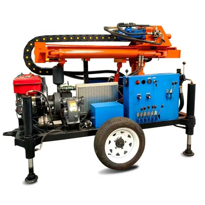 Water Well Drilling Rig Machine 100m 150m 200m Hydraulic Drilling Rigs Rotary Borehole Drill Machines for Sale — image 5