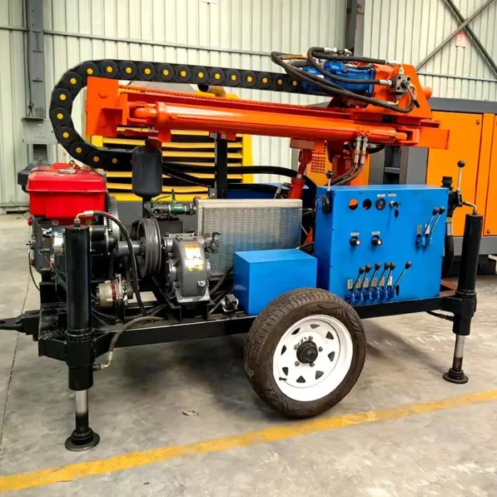 Water Well Drilling Rig Machine 100m 150m 200m Hydraulic Drilling Rigs Rotary Borehole Drill Machines for Sale — image 6