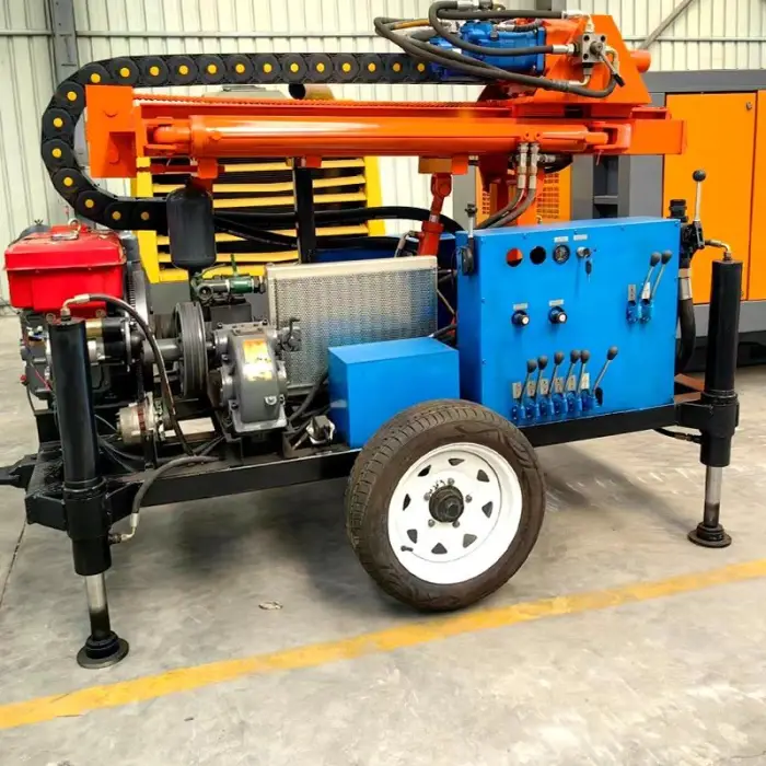 Water Well Drilling Rig Machine 100m 150m 200m Hydraulic Drilling Rigs Rotary Borehole Drill Machines for Sale — image 7