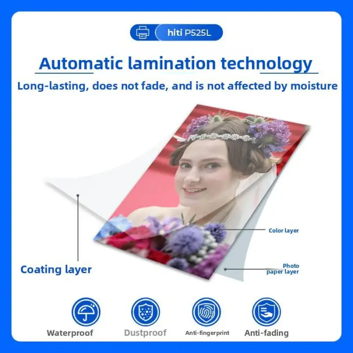 HiTi P525L P750L M610 Dye Sublimation Photo Printer Professional ID Card Photo Printing Machine — image 4