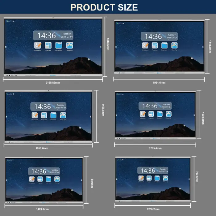55inch Smart Interactive Electronic Whiteboard i5 Lcd Touch Screen Digital Board — image 7