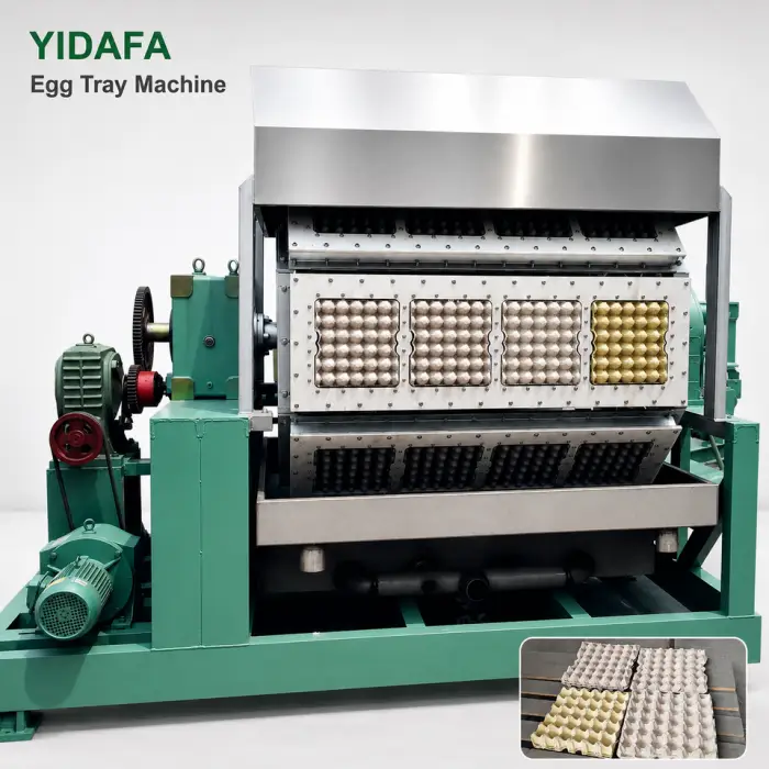 1000 Pcs Per Hour Paper Egg Tray Making Machine with Pulping and Forming System — image 7