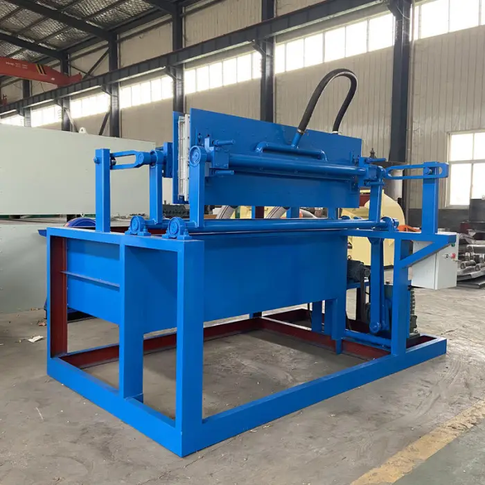 Cheap Price 1000 Trays/Hour Mini Rotary PLC Controlled Waste Paper Pulp Molding Egg Tray Making Machine Gearbox Motor — image 6