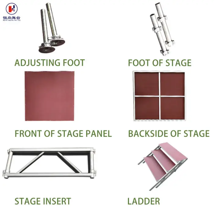 4 * 4 Feet, 4 * 8 Feet Truss Portable Stage and Aluminum Stage Platform for Sale — image 3