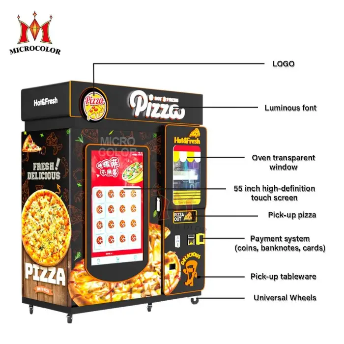 Chef-quality Pizza Vending Machine Italy Oven Pizza Machine Fully Automatic Pizza Vending Machine for Business — image 5
