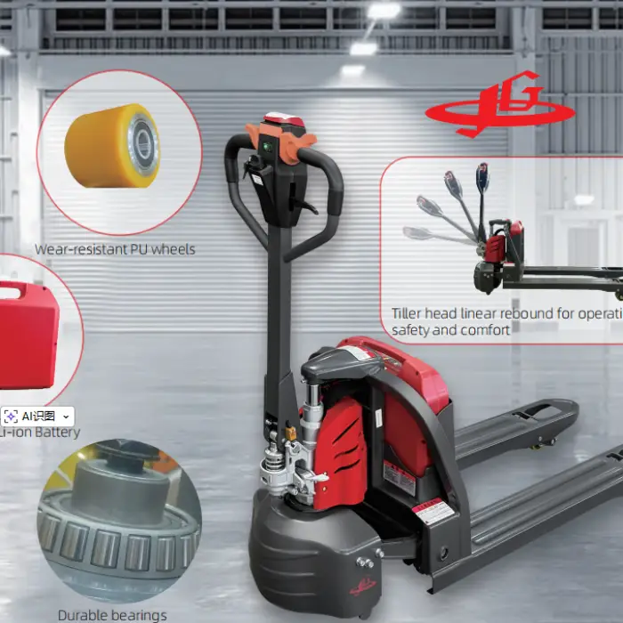 Electric Pallet Truck  2000KG Lithium Battery Powered Pallet Truck with Charger Pallet Jack Trespallet Elettric Paleteira — image 5