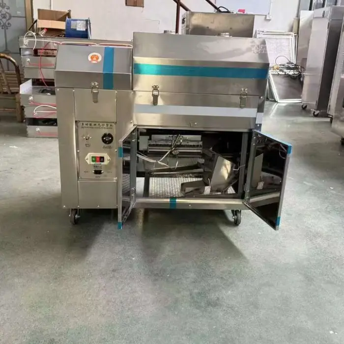 Popular Gas Type 25KG/Batch Nuts Roasting Machine Roaster Peanut Cacao Bean Roaster Machine — image 5