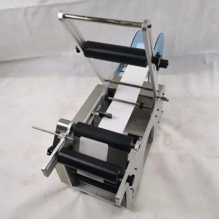 2026 Semi Automatic Labeling Machine Desktop Manual Sticker Small Round Glass Bottle Self Adhesive Labeling Machine — image 4