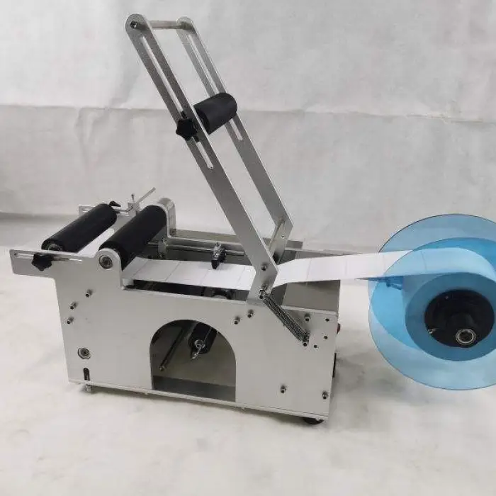 2026 Semi Automatic Labeling Machine Desktop Manual Sticker Small Round Glass Bottle Self Adhesive Labeling Machine — image 7