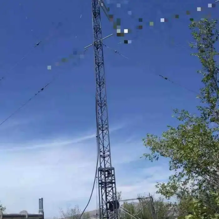 18m Rooftop or Ground Mount Guyed Lattice Mast Telescopic Tower for UHF, VHF, HF Cell and WiFi Extensions and Starlink — image 6