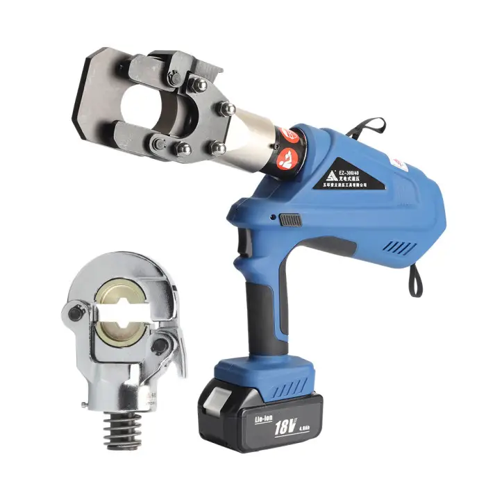 Two in One EZ-300 Battery Powered Hydraulic Crimping & Cutting Tools for Copper or Aluminum Cable — image 3
