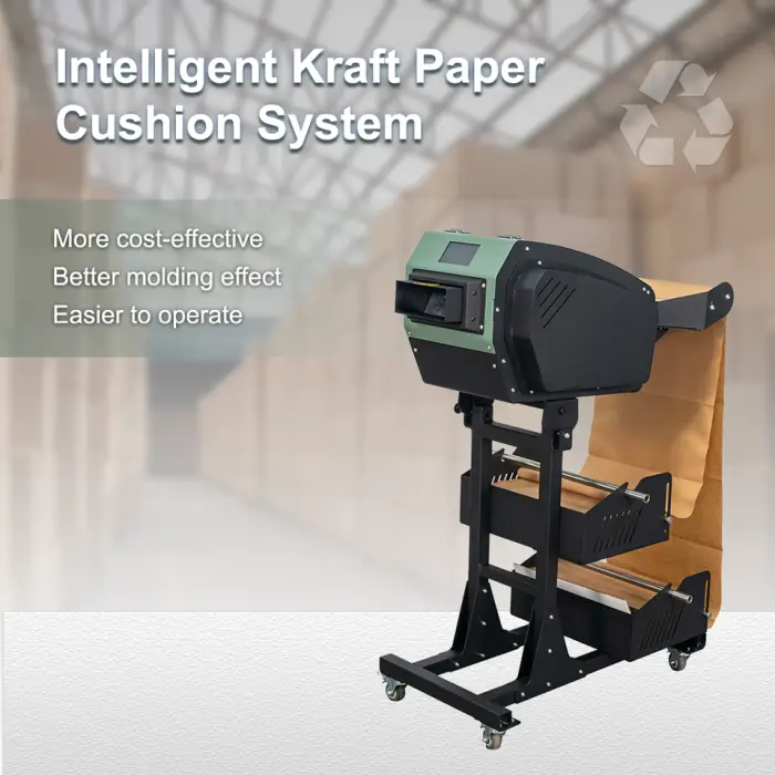 Industrial Automatic Void Fill Kraft Paper Filling System Lightweight Multi-Usage Cushion Support Fanfold/Roll Paper Motor Core — image 5