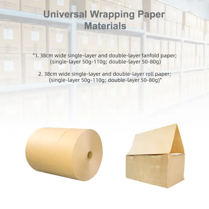 Industrial Automatic Void Fill Kraft Paper Filling System Lightweight Multi-Usage Cushion Support Fanfold/Roll Paper Motor Core — image 6