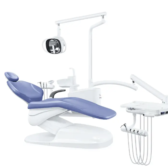Portable Dental Chair Unit Mobile Folding Chair with Led Light Work — image 2