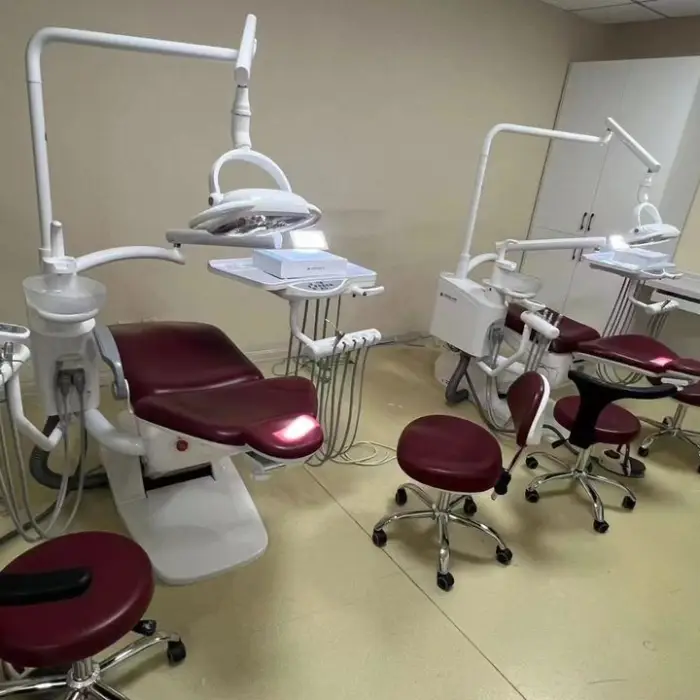 Portable Dental Chair Unit Mobile Folding Chair with Led Light Work — image 5
