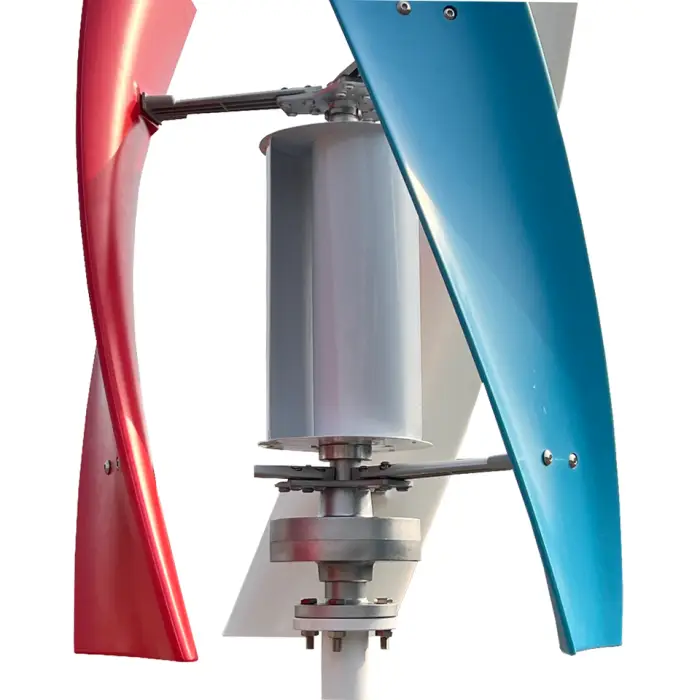 China Factory 1000w 1KW 24V 48V Vertical Axis Wind Power Turbine Generator for Home Farm Low Noise 1kvaCoreless Low RPM Windmill — image 7
