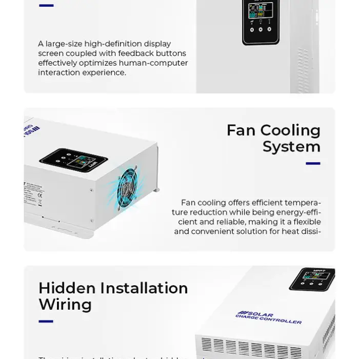200A MPPT Solar Charge Controller 12V/24V/36V/48V PV MAX Input 200V APP Monitoring Solar Panel Controller with High Quality' — image 4