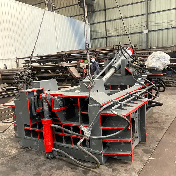 100T Scrap Metal Balers Hydraulic Scrap Steel Iron Compactor Aluminum Can Baler for Scrap Metal Recycling — image 6