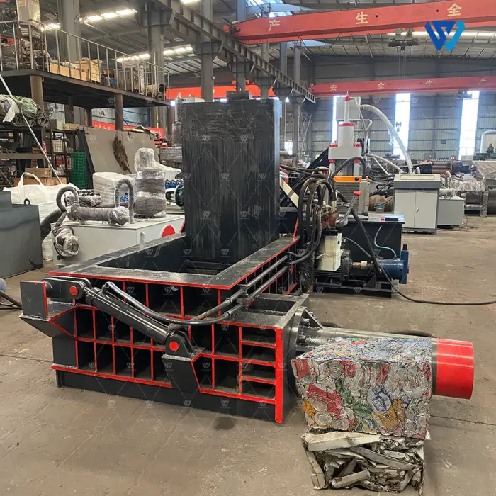 100T Scrap Metal Balers Hydraulic Scrap Steel Iron Compactor Aluminum Can Baler for Scrap Metal Recycling — image 7