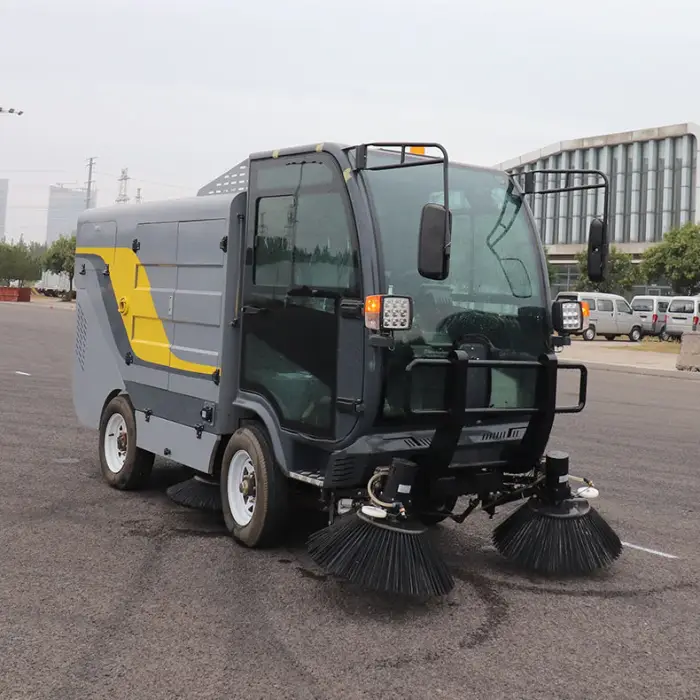High Efficiency Mini Street Sweeper Outdoor Sweeper Sidewalk Sweeper Electric Road Cleaner — image 4