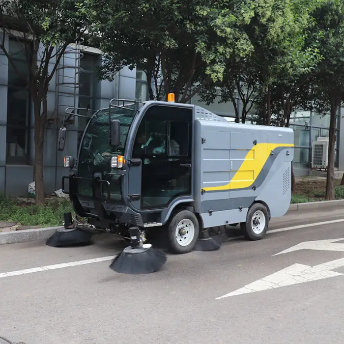 High Efficiency Mini Street Sweeper Outdoor Sweeper Sidewalk Sweeper Electric Road Cleaner — image 5